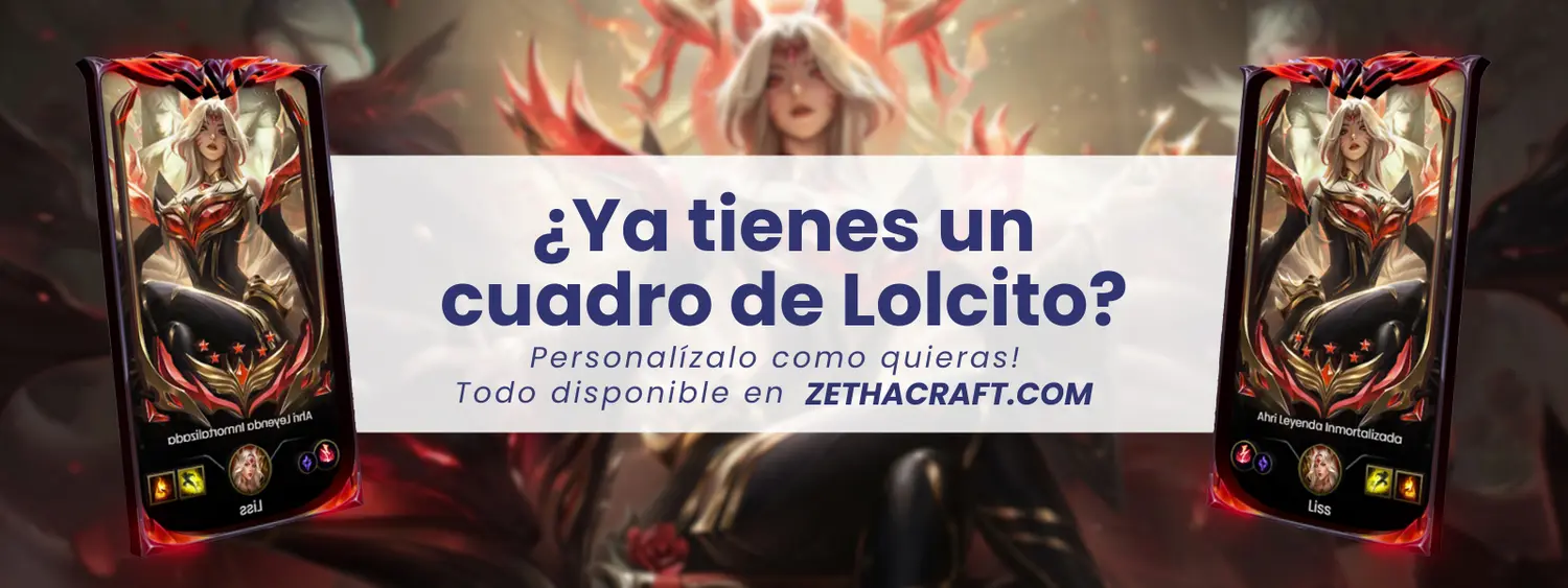 Banner de cuadros personalizados de League of legends