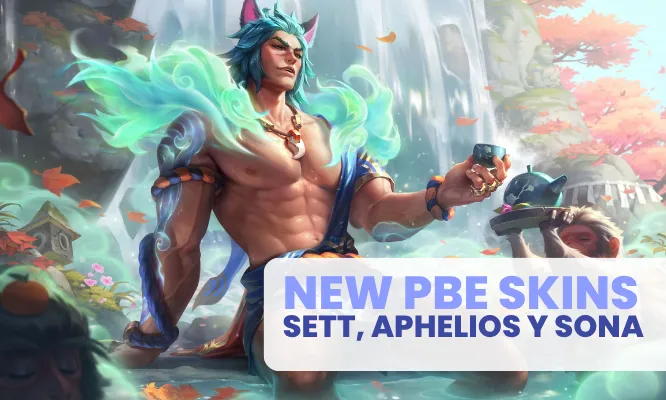 Aphelios, Sett, and Sona from the Faefire Spring: Skins You’re Gonna Love 🌸