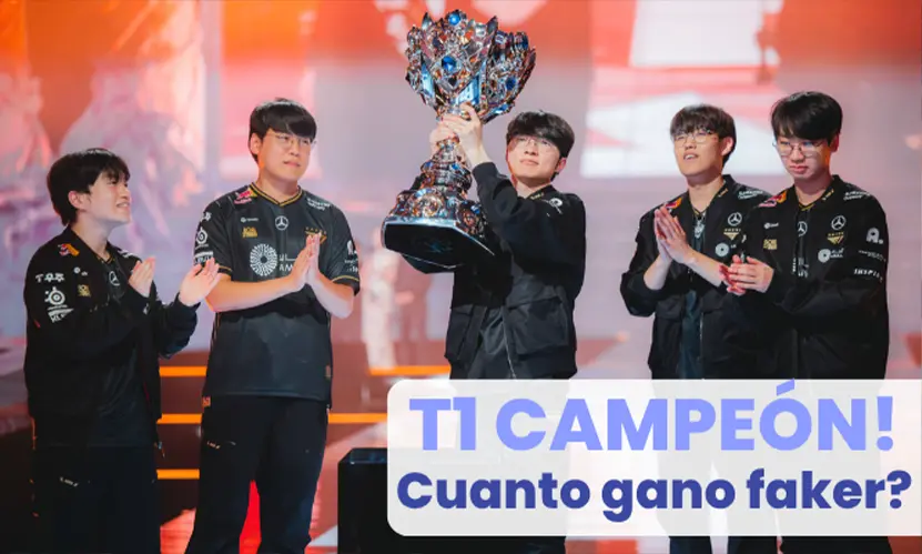 Worlds 2025: ¿Cuánto ganó T1 y qué parte le correspondió a Faker?