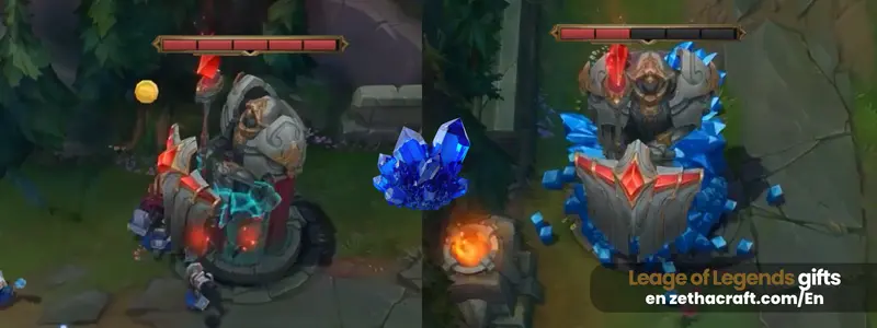 Cristavid tower damage comparison in League of Legends